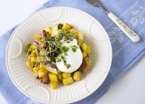 Poached Egg with Crispy Hash